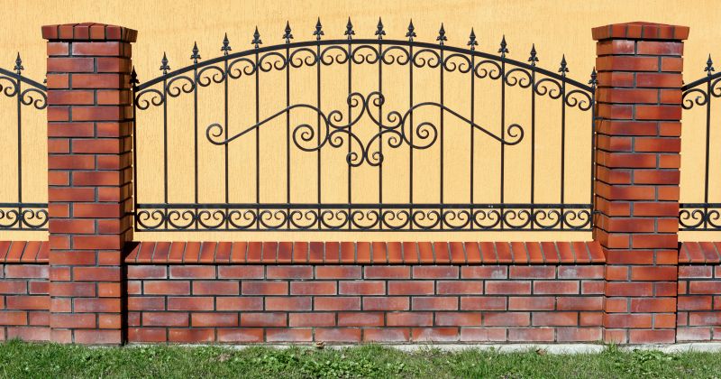 Gothic Iron Fence Installation