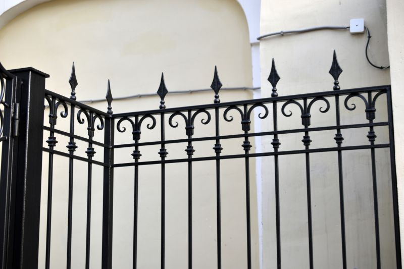 Gothic Iron Fence Installation